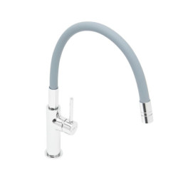 Dřezová baterie SAT se silikonovým ramínkem šedá/chrom SATBSD290S