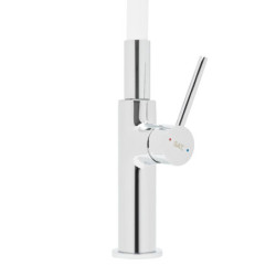 Dřezová baterie SAT se silikonovým ramínkem bílá/chrom SATBSD290B2F