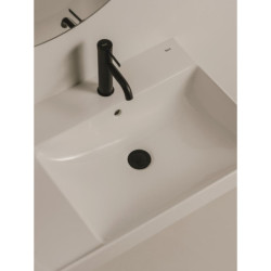 Umyvadlová baterie Roca Ona s výpustí černá A5A309ENB0