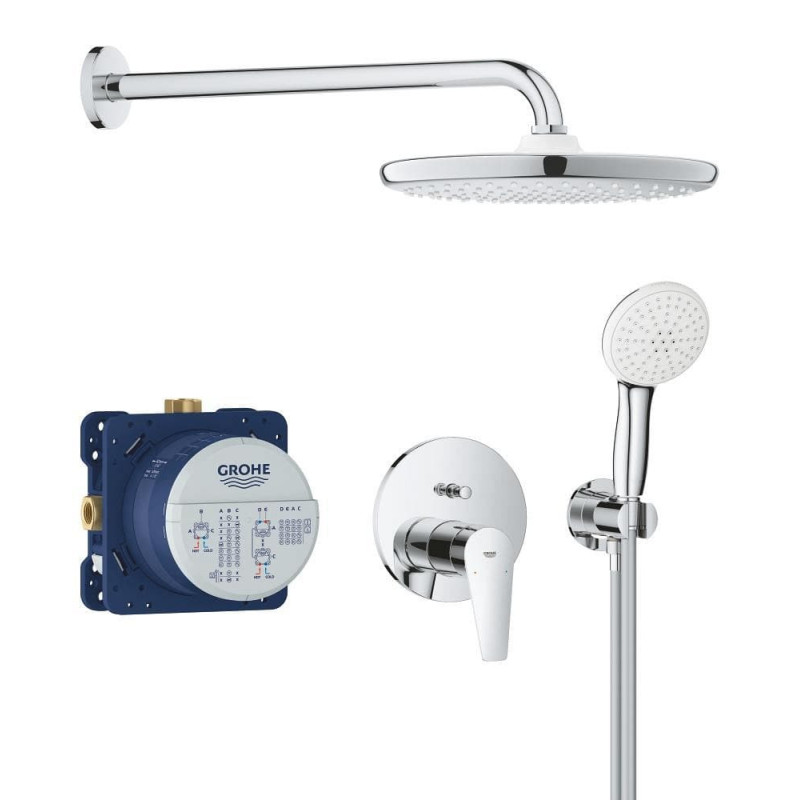 Sprchový systém GROHE BauEdge včetně podomítkového tělesa chrom 25290000