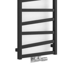 Radiátor kombinovaný House Level ZET 85,8x50 cm matná černá HLZE085050S905SP