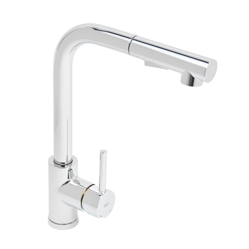 Dřezová baterie SAT sklopné rameno chrom SATBSD289L