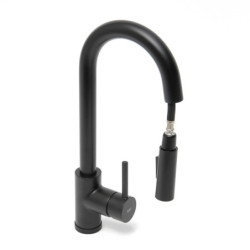 Dřezová baterie SAT sklopné rameno černá matná SATBSD289KC