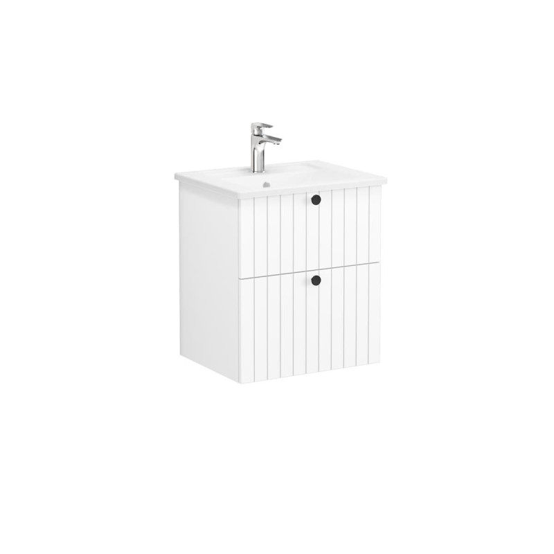 Koupelnová skříňka s umyvadlem VitrA Root 60x67x46 cm bílá mat ROOTG60WINTS