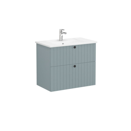 Koupelnová skříňka s umyvadlem VitrA Root 80x67x46 cm zelená mat ROOTG80GINTS