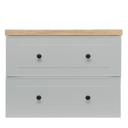 Koupelnová skříňka s deskou Naturel Forli 100x45x46 cm šedá mat FORLI100GMD