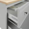 Koupelnová skříňka s deskou Naturel Forli 100x45x46 cm šedá mat FORLI100GMD
