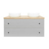Koupelnová skříňka pod desku Naturel Forli 120x45x46 cm šedá mat FORLI120GMD