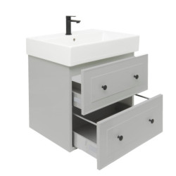 Koupelnová skříňka s umyvadlem Naturel Forli 60x45x46 cm šedá mat FORLI60GMUSAT
