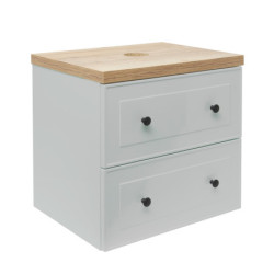 Koupelnová skříňka s deskou Naturel Forli 80x45x46 cm šedá mat FORLI80GMD