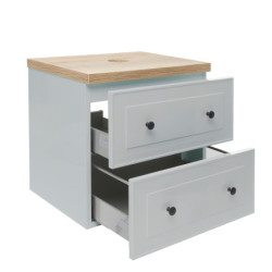 Koupelnová skříňka s deskou Naturel Forli 80x45x46 cm šedá mat FORLI80GMD