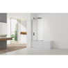 Vanová zástěna SAT Walk-In Xmotion 150x117,5 cm PVD Gun metal SATWIXMVZ150GM