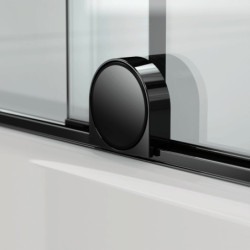 Vanová zástěna SAT Walk-In Xmotion 150x117,5 cm PVD Gun metal SATWIXMVZ150GM
