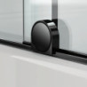 Vanová zástěna SAT Walk-In Xmotion 150x117,5 cm PVD Gun metal SATWIXMVZ150GM