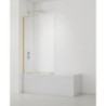 Vanová zástěna SAT Walk-In Xmotion 150x117,5 cm zlatá SATWIXMVZ150Z