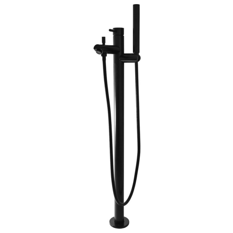 Vanová baterie RAV SLEZÁK Seina se sprchovým setem černá matná SE949.5CMAT