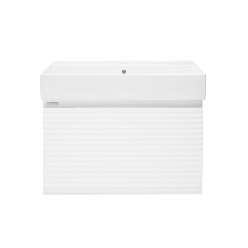 Koupelnová skříňka s umyvadlem Naturel Savona 58x43x44,8 cm bílá lesk SAVONA60BISAT