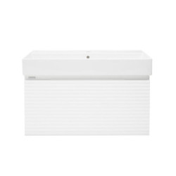 Koupelnová skříňka s umyvadlem Naturel Savona 78x43x44,8 cm bílá lesk SAVONA80BISAT