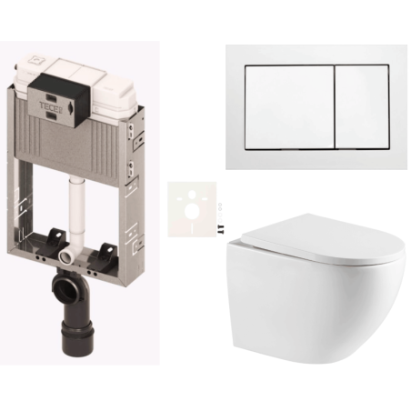 Závěsný wc set k zazdění  SAT SIKOTZTOR67B