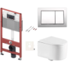 Závěsný wc set do lehkých stěn / předstěnová SAT SIKOTSTOR72412