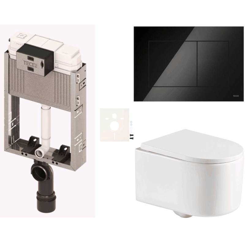 Závěsný wc set k zazdění  SAT SIKOTZTOR72BL