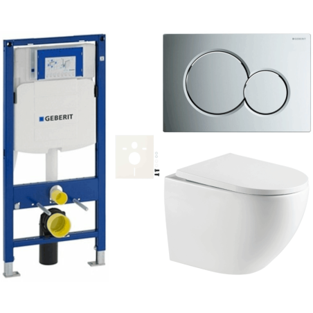 Závěsný wc set do lehkých stěn / předstěnová SAT SIKOGESREX67S01CR