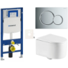 Závěsný wc set do lehkých stěn / předstěnová SAT SIKOGESREX72S01CR
