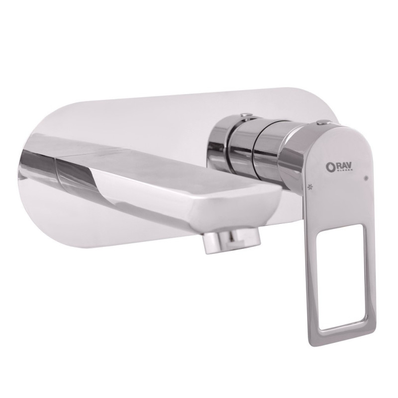 Umyvadlová baterie RAV SLEZÁK NIL včetně podomítkového tělesa chrom NL235