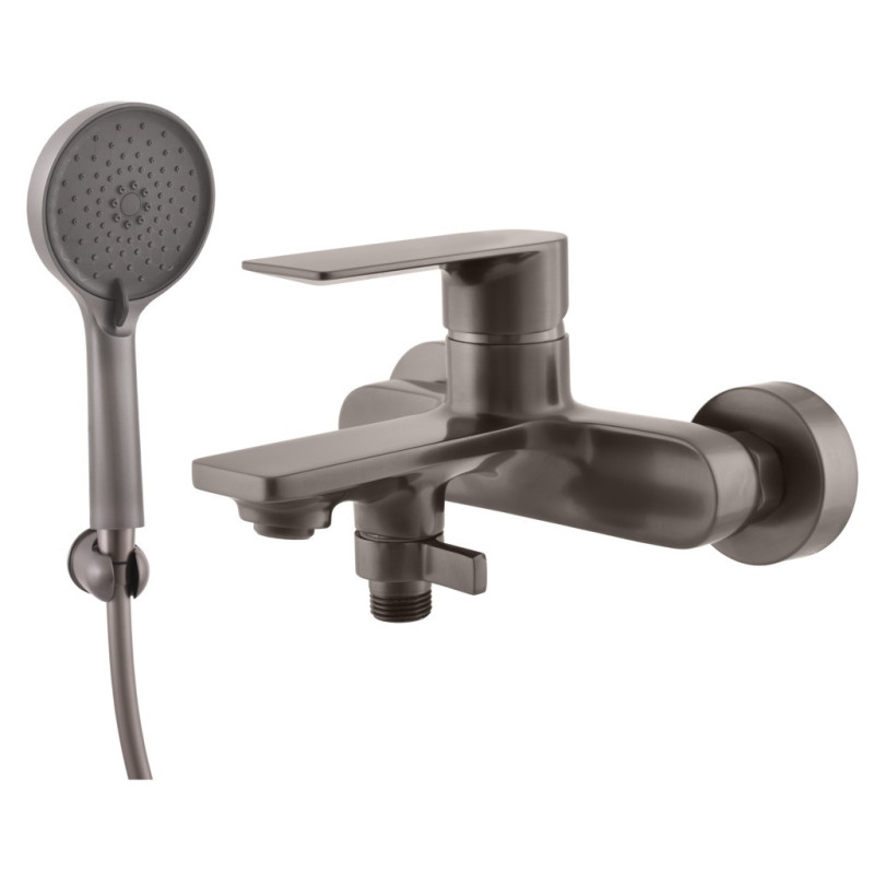 Vanová baterie RAV SLEZÁK NIL se sprchovým setem 150 mm metal grey NL154.5/1MG