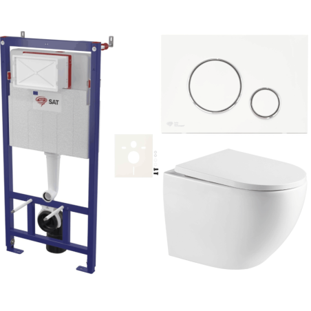 Závěsný wc set do lehkých stěn / předstěnová SAT SIKOSSTOR6770K