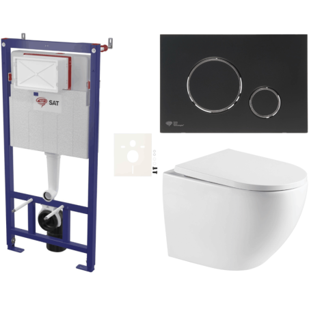 Závěsný wc set do lehkých stěn / předstěnová SAT SIKOSSTOR6778K