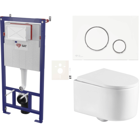 Závěsný wc set do lehkých stěn / předstěnová SAT SIKOSSTOR7270K