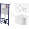 Závěsný wc set do lehkých stěn / předstěnová SAT SIKOSSTOR7270K