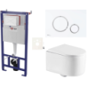 Závěsný wc set do lehkých stěn / předstěnová SAT SIKOSSTOR7276K