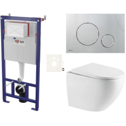 Závěsný wc set do lehkých stěn / předstěnová SAT SIKOSSREX6771K