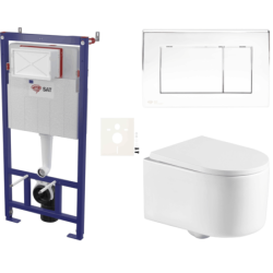 Závěsný wc set do lehkých stěn / předstěnová SAT SIKOSSREX7221K