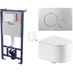 Závěsný wc set do lehkých stěn / předstěnová SAT SIKOSSREX7271K