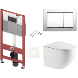 Závěsný wc set do lehkých stěn / předstěnová SAT SIKOTSREX67412