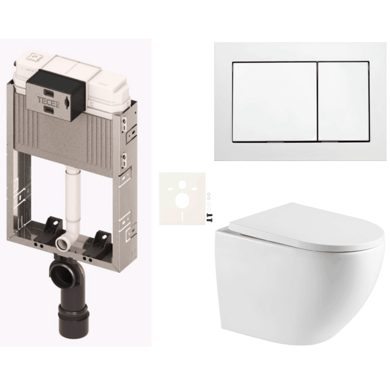 Závěsný wc set k zazdění  SAT SIKOTZREX67B