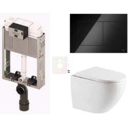 Závěsný wc set k zazdění  SAT SIKOTZREX67BL