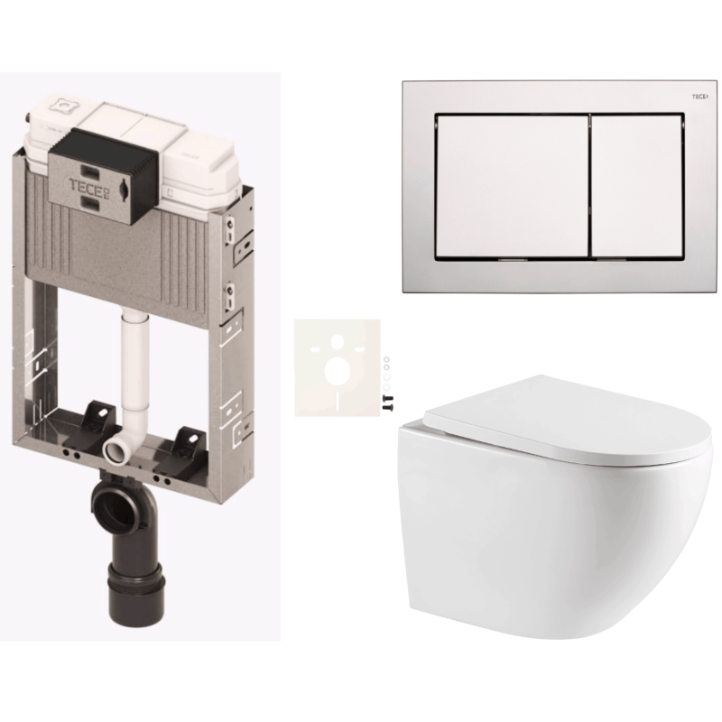 Závěsný wc set k zazdění  SAT SIKOTZREX67CR