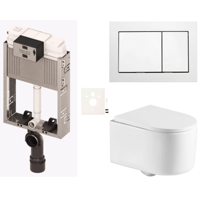 Závěsný wc set k zazdění  SAT SIKOTZREX72B