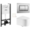 Závěsný wc set do lehkých stěn / předstěnová SAT SIKOJSREX72CRM