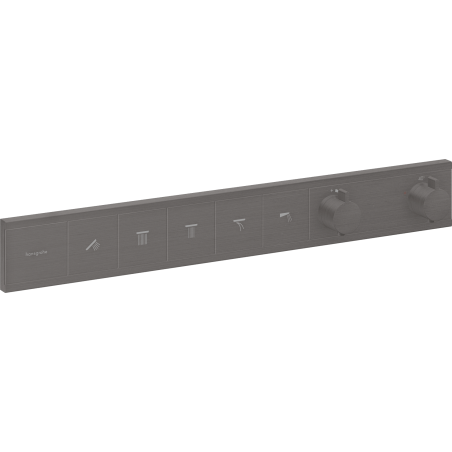 Sprchová a vanová baterie Hansgrohe RainSelect bez podomítkového tělesa kartáčovaný černý chrom 15384340
