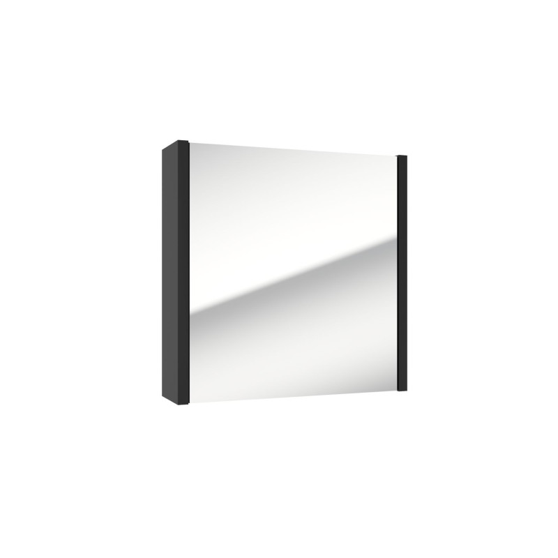 Zrcadlová skříňka SAT Delano 60x60 cm lamino černá DELANOG60C