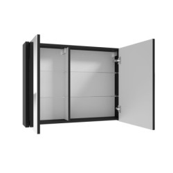 Zrcadlová skříňka SAT Delano 80x60 cm lamino černá DELANOG80C