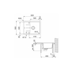 Dřez Franke BFG 611-62 bílá led 114.0285.103