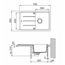 Dřez Franke BFG 611-78 sahara 114.0285.184
