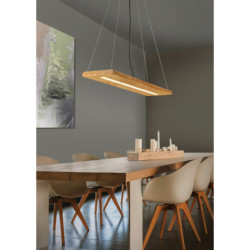 LED závěsné osvětlení Trio Brad dřevodekor TR 323710130