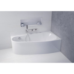 Asymetrická vana Polysan PROJEKTA R MONOLITH 156x77 cm akrylát pravá 21111M